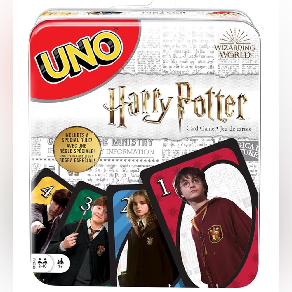 Harry Potter Wizarding World Uno card game
